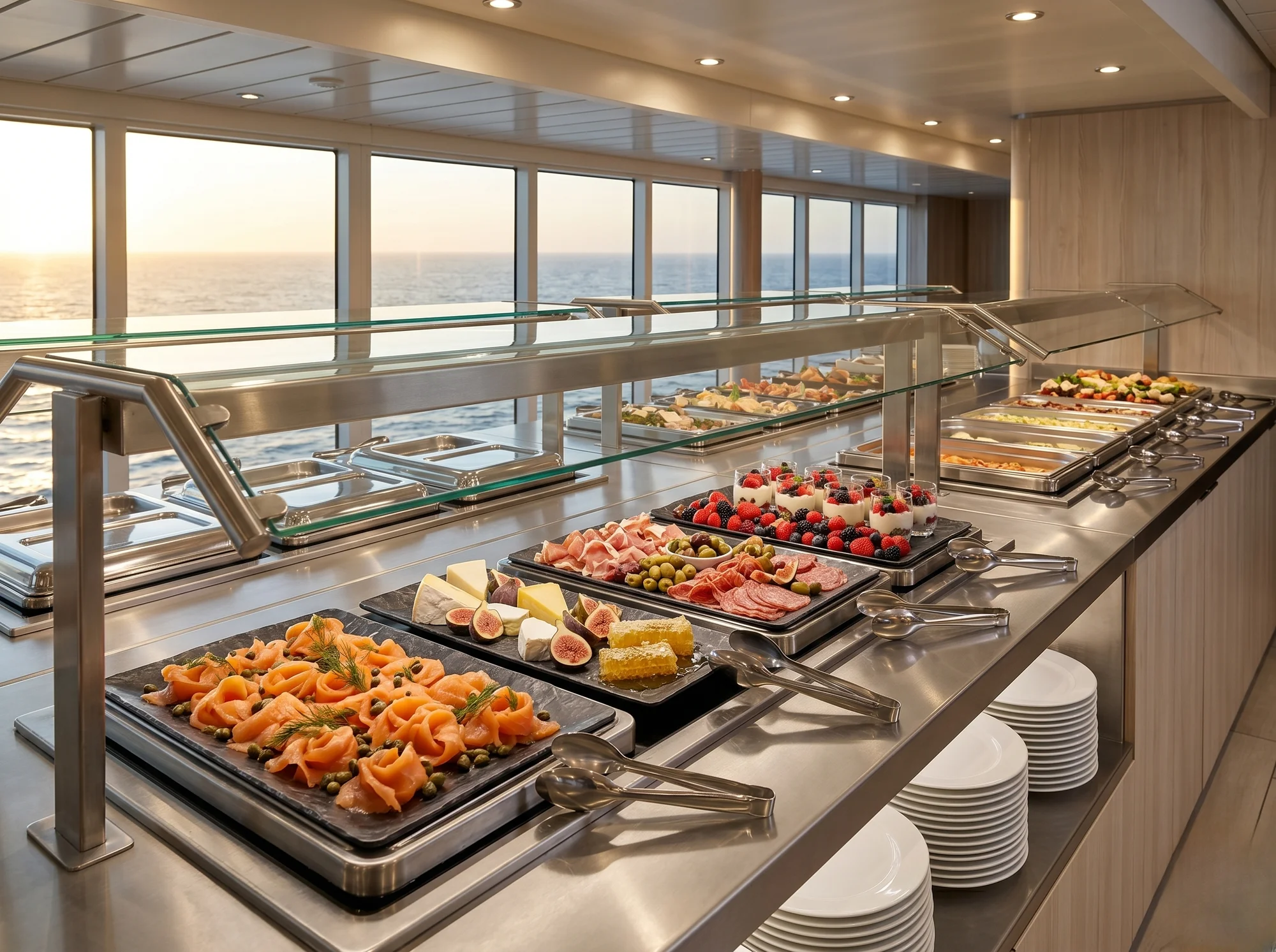 Buffet und Frühstück