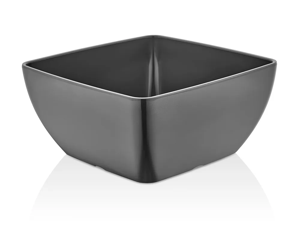 Schüssel 3,5 ltr. eckig grau 26 x 26 cm