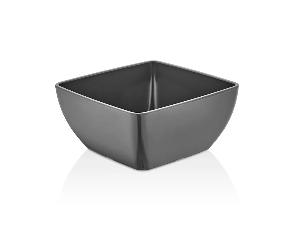 Schüssel 1,5 ltr. eckig grau 19 x 19 cm