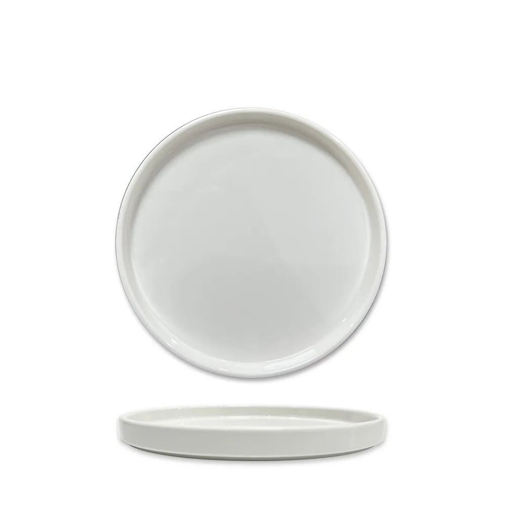 Teller rund mit Rand 178 x 178 x 18 mm weiß
