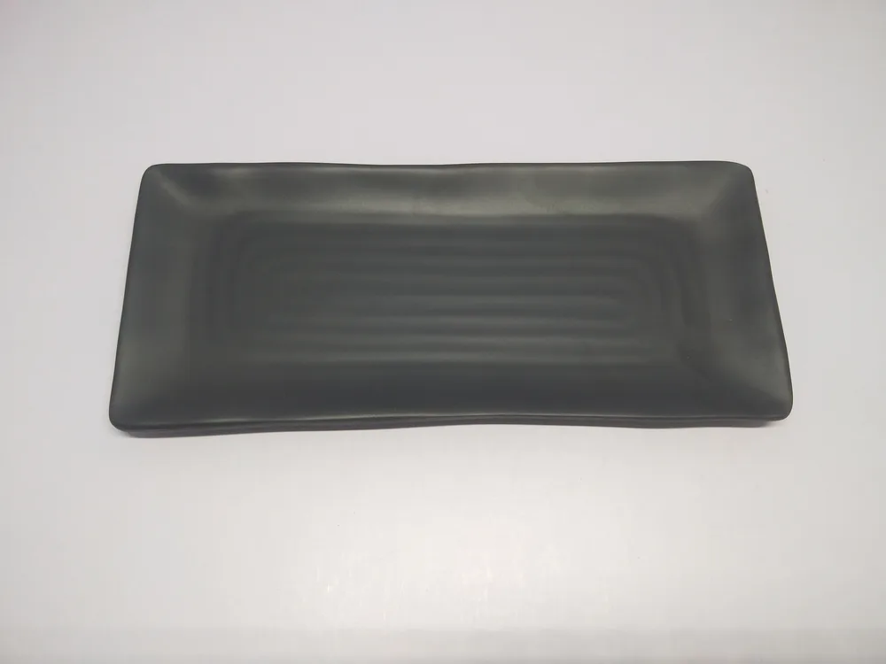 Sushiplatte 30,3 x 12,8 x 1,8 cm schwarz