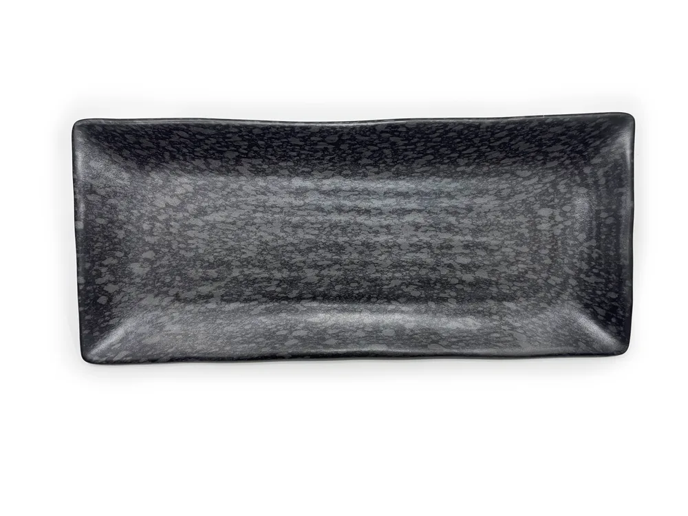 Vorspeisen/Sushiplatte sprinkle black 30,3 x 12,8 x 1,8 cm