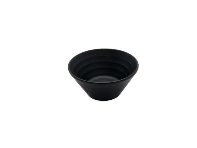 Black Trichterschale 13 x 6 cm matt schwarz