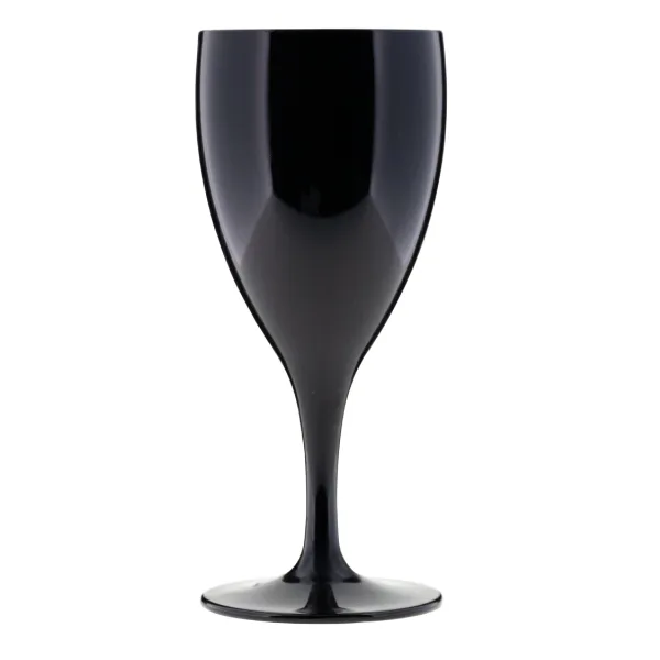 Black Collection (Gläser) Weinglas schwarz PC, 0,2 ltr. mit Eichung