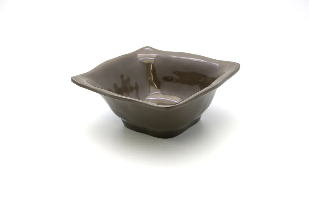 Schüssel eckig 16 x 16 cm schlamm
