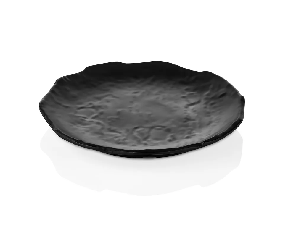 Teller 28 cm schwarz matt