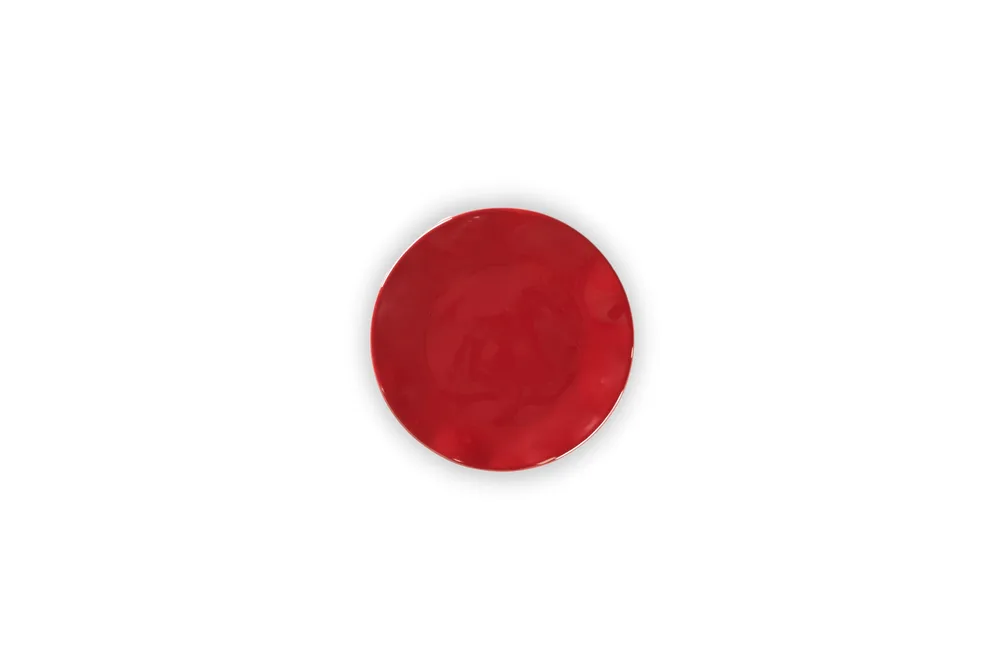 Teller 14 cm Rot